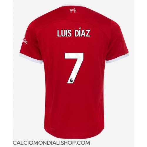 Maglie da calcio Liverpool Luis Diaz #7 Prima Maglia 2023-24 Manica Corta